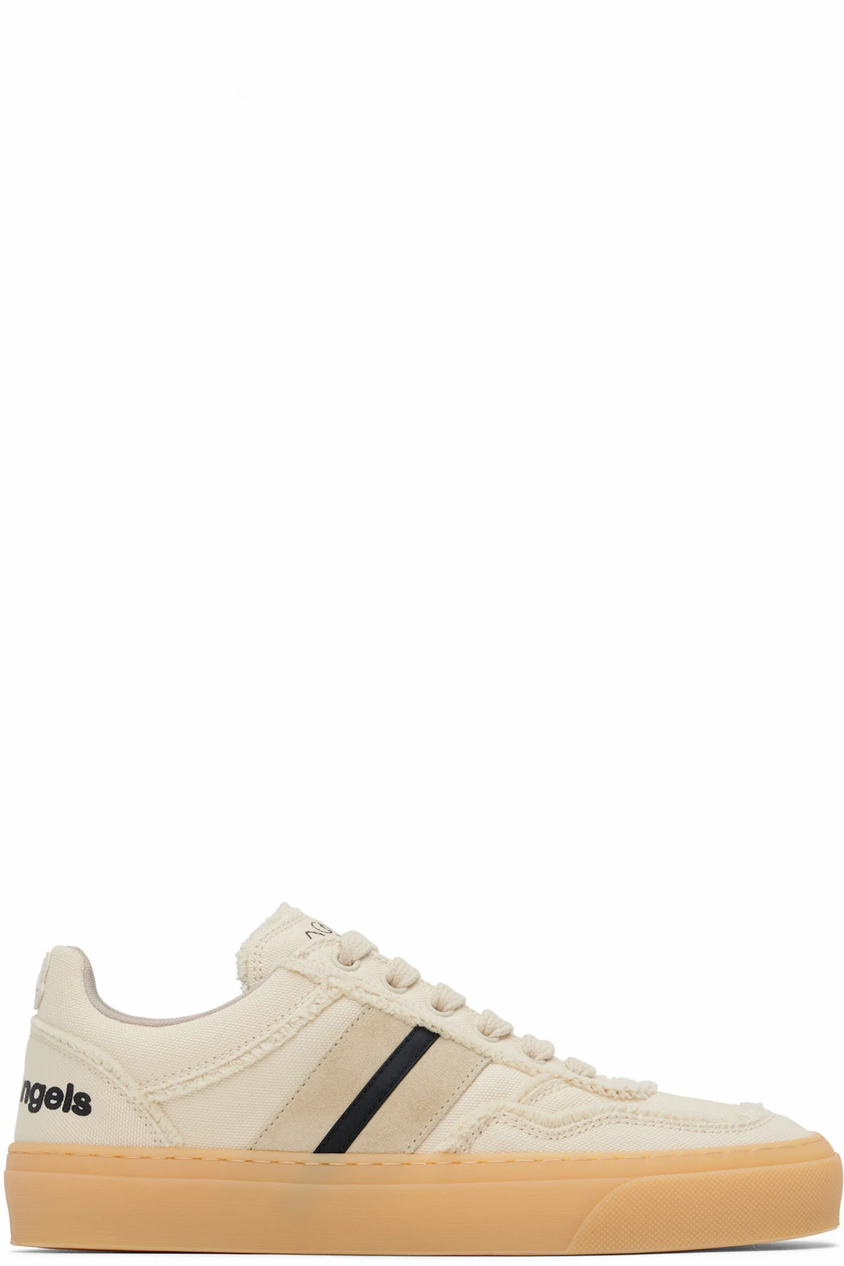 Moncler x Palm Angels Beige Low Top Sneakers