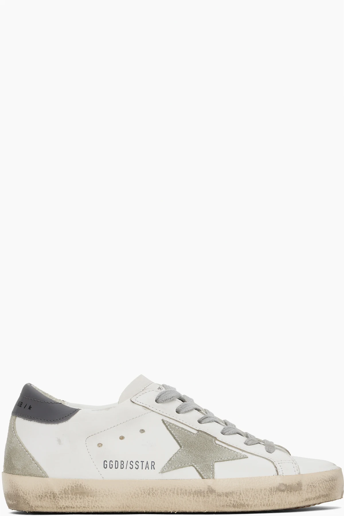 White & Gray Super-Star Classic Sneakers
