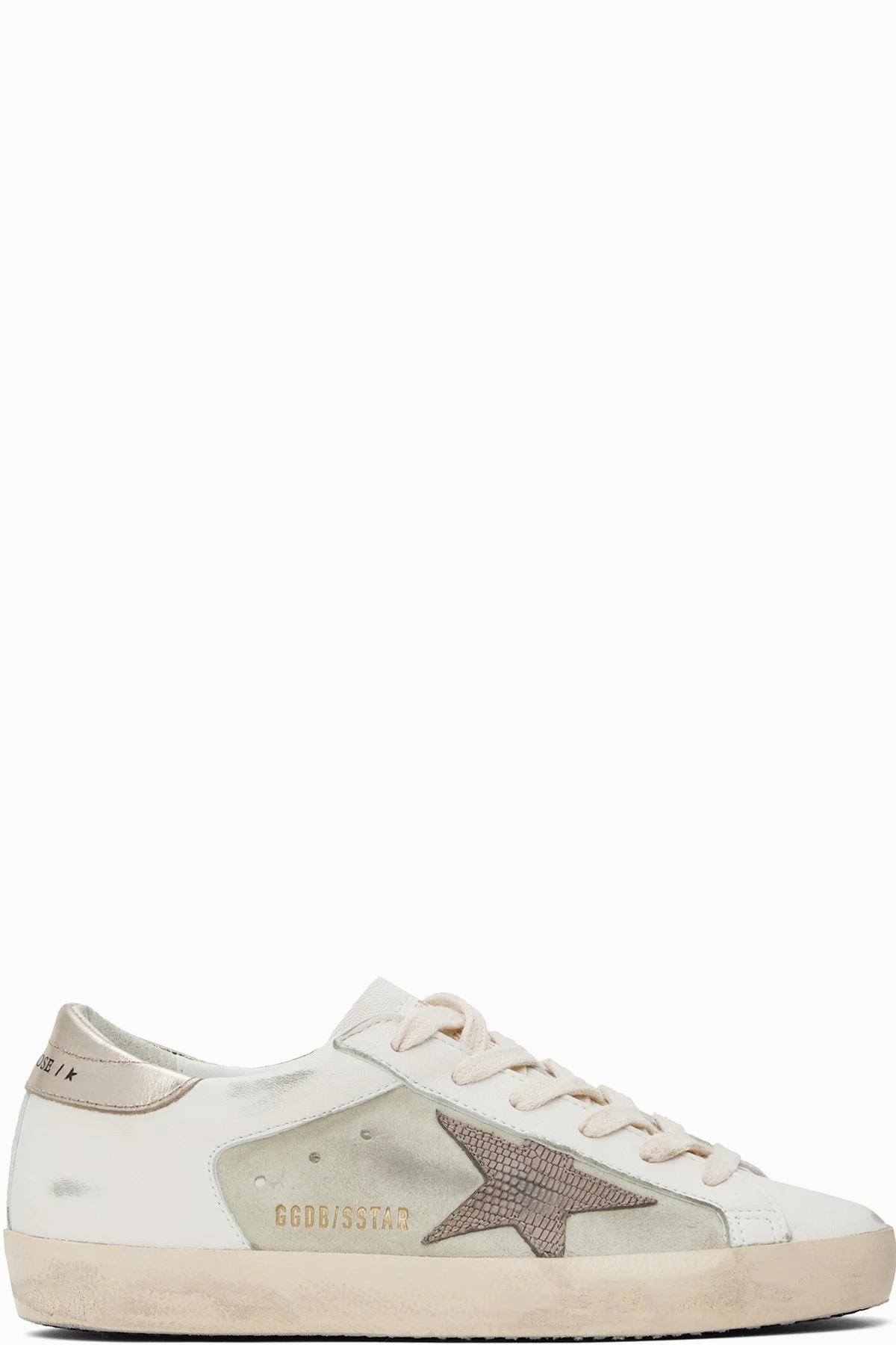 White & Beige Super-Star Sneakers