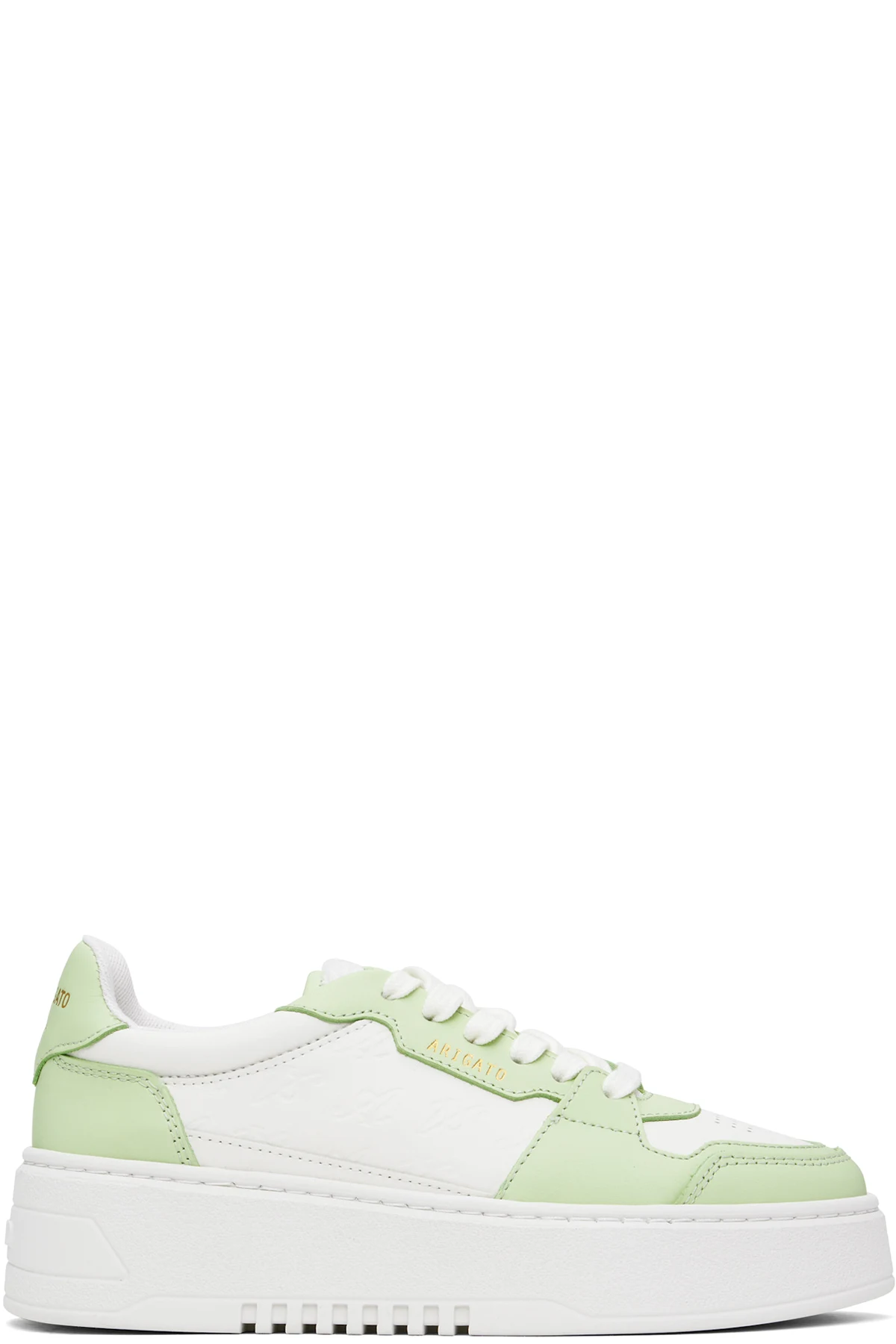 White & Green Orbit Neo Sneakers