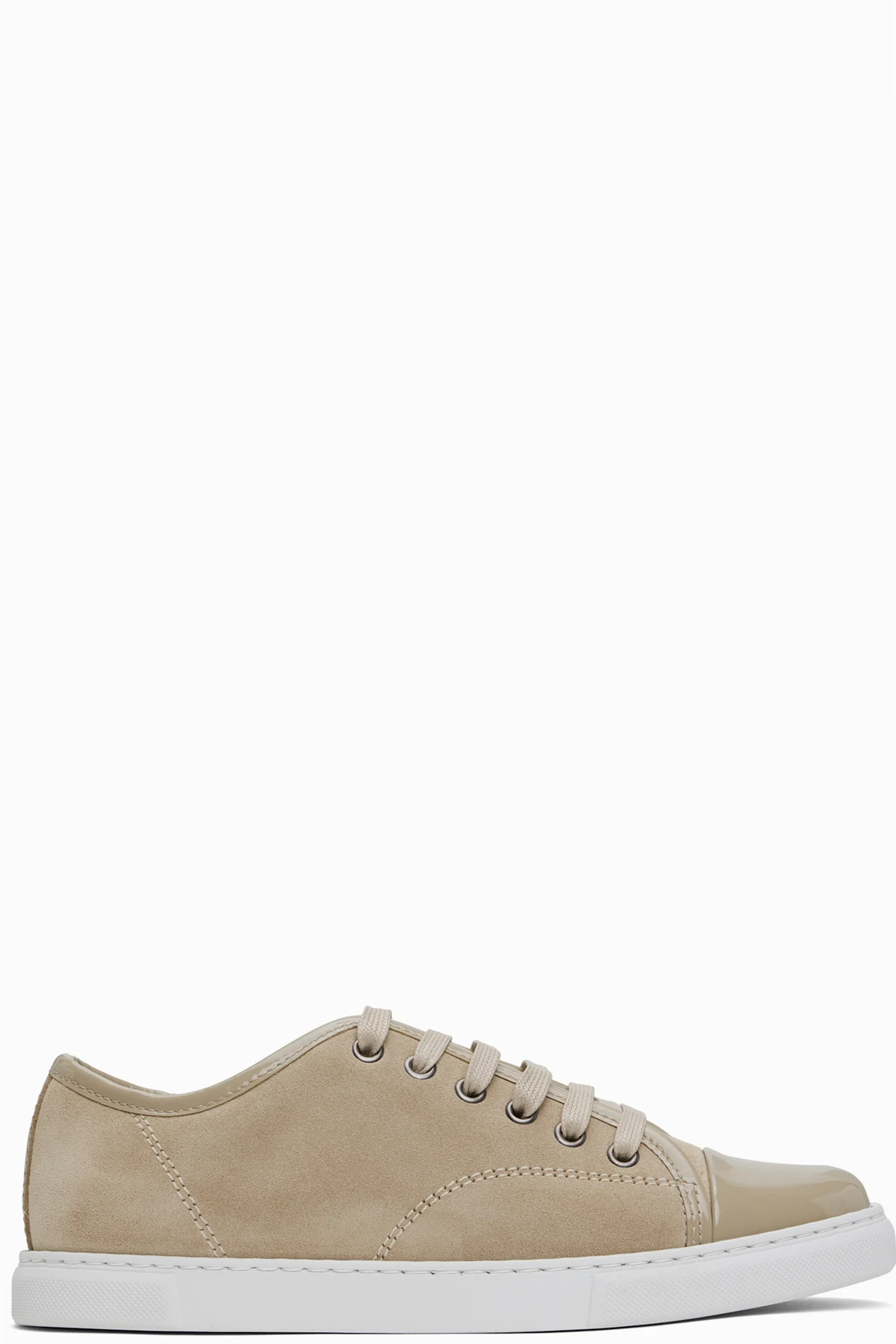 Beige DBB1 Suede & Patent Leather Sneakers