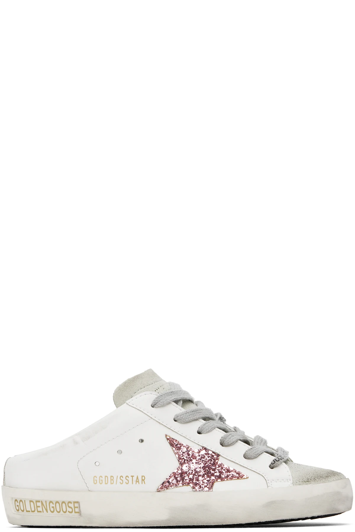 White & Gray Bio-based Super-Star Sabot Sneakers