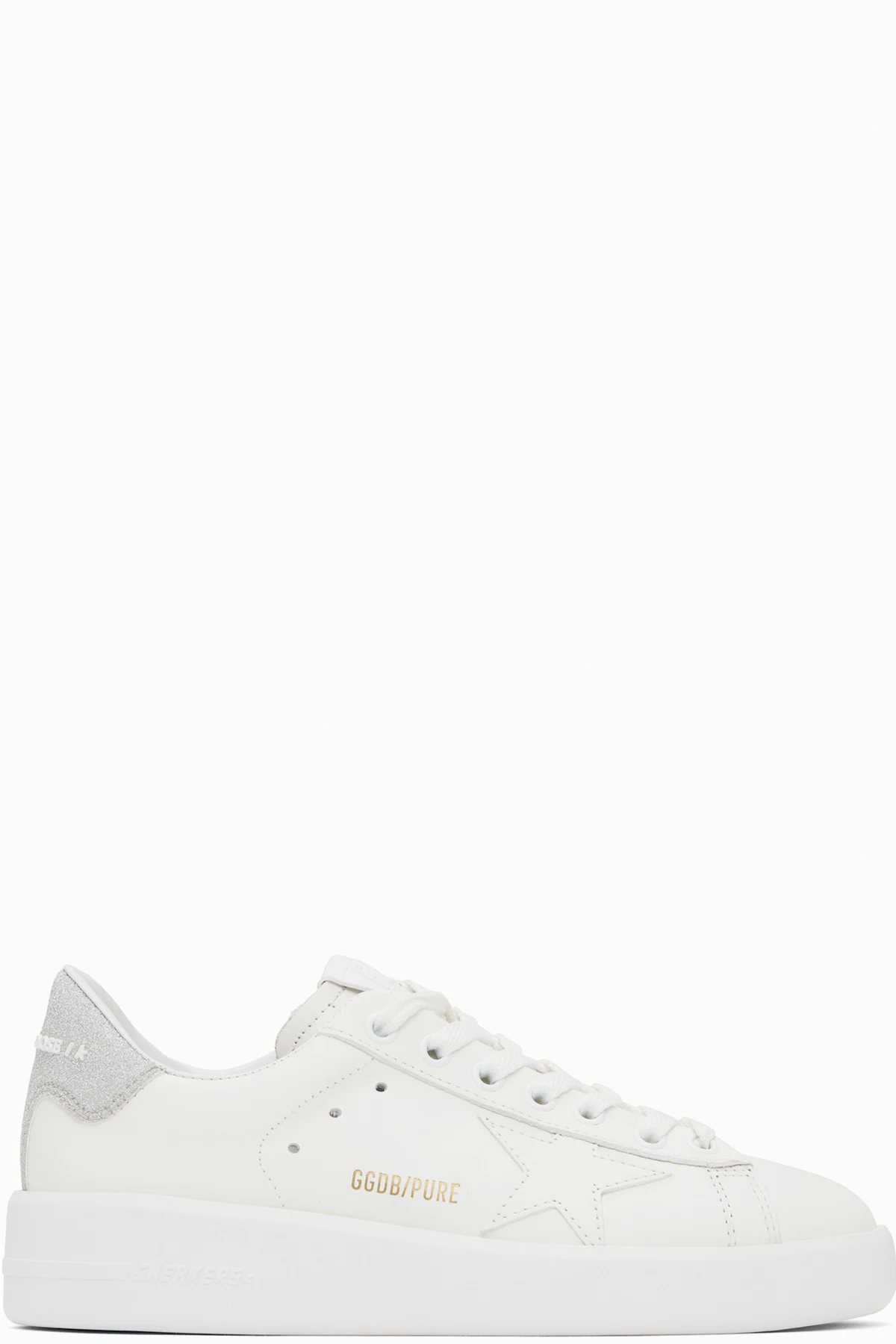 White & Silver Purestar Sneakers