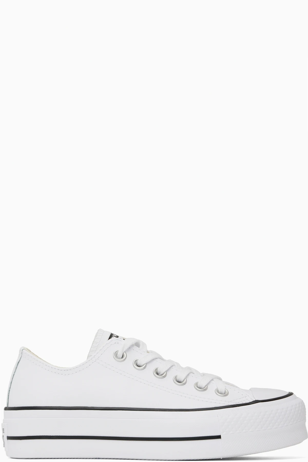 White Chuck Taylor All Star Platform Leather Sneakers