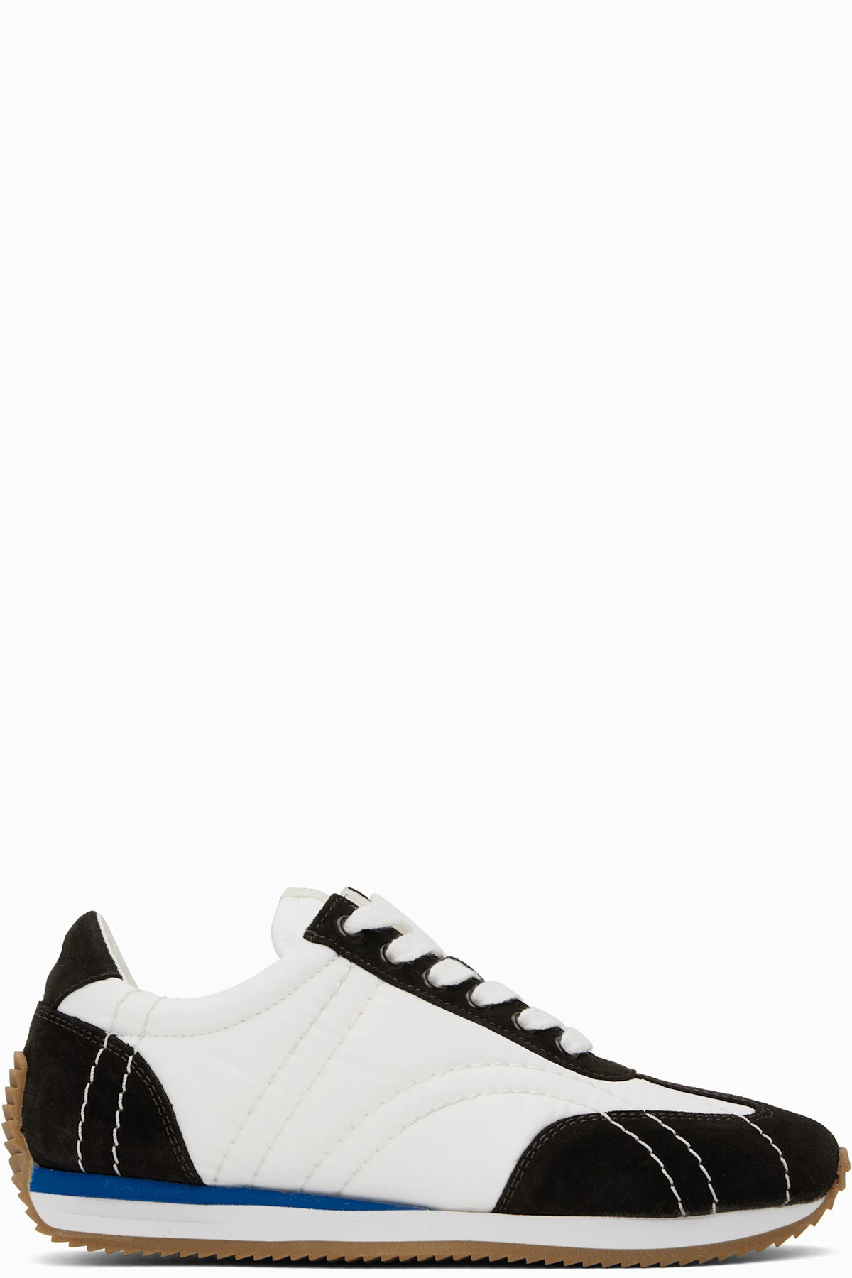 White & Brown Sport Sneakers