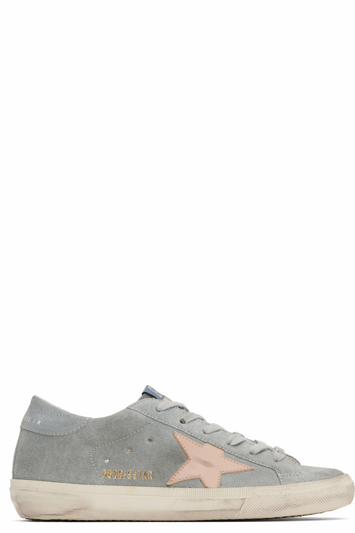 Gray & Pink Super Star Double Foxing Sneakers