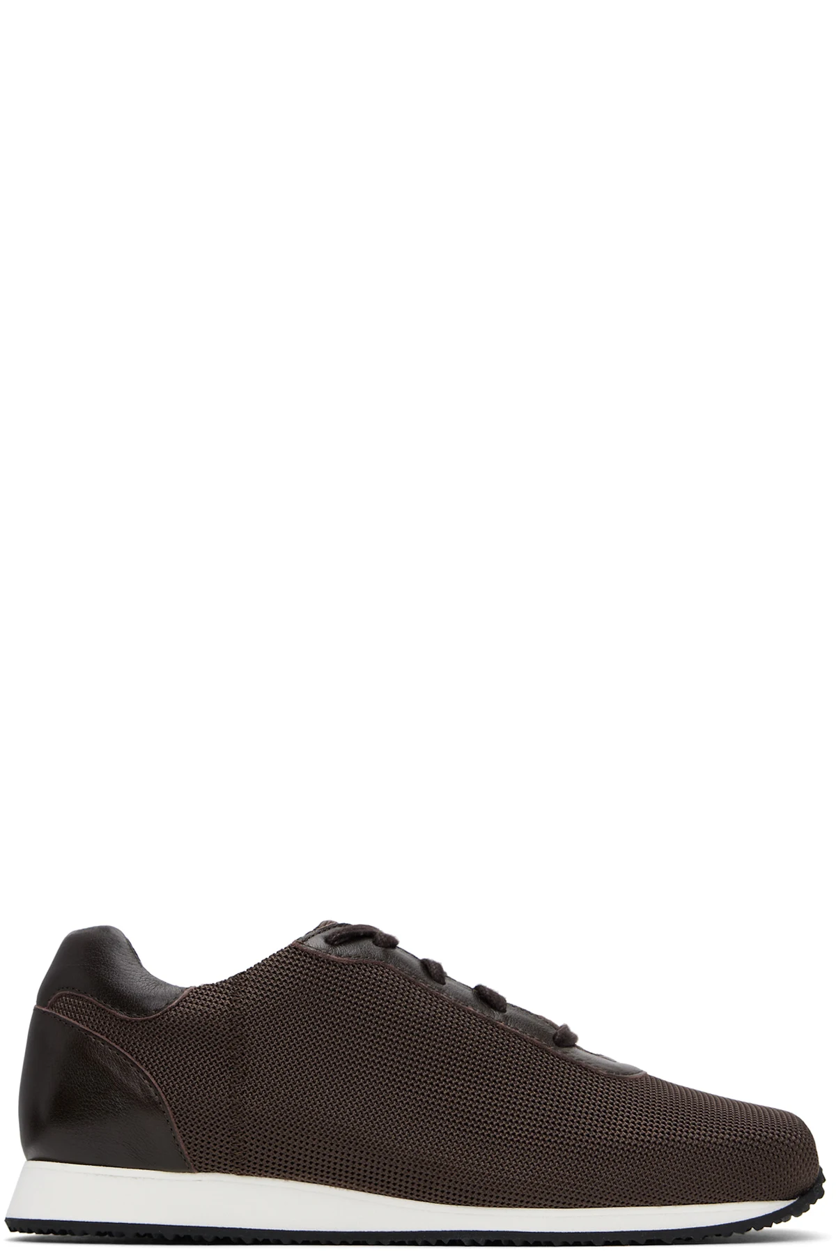 Brown Blunt Runner Sneakers