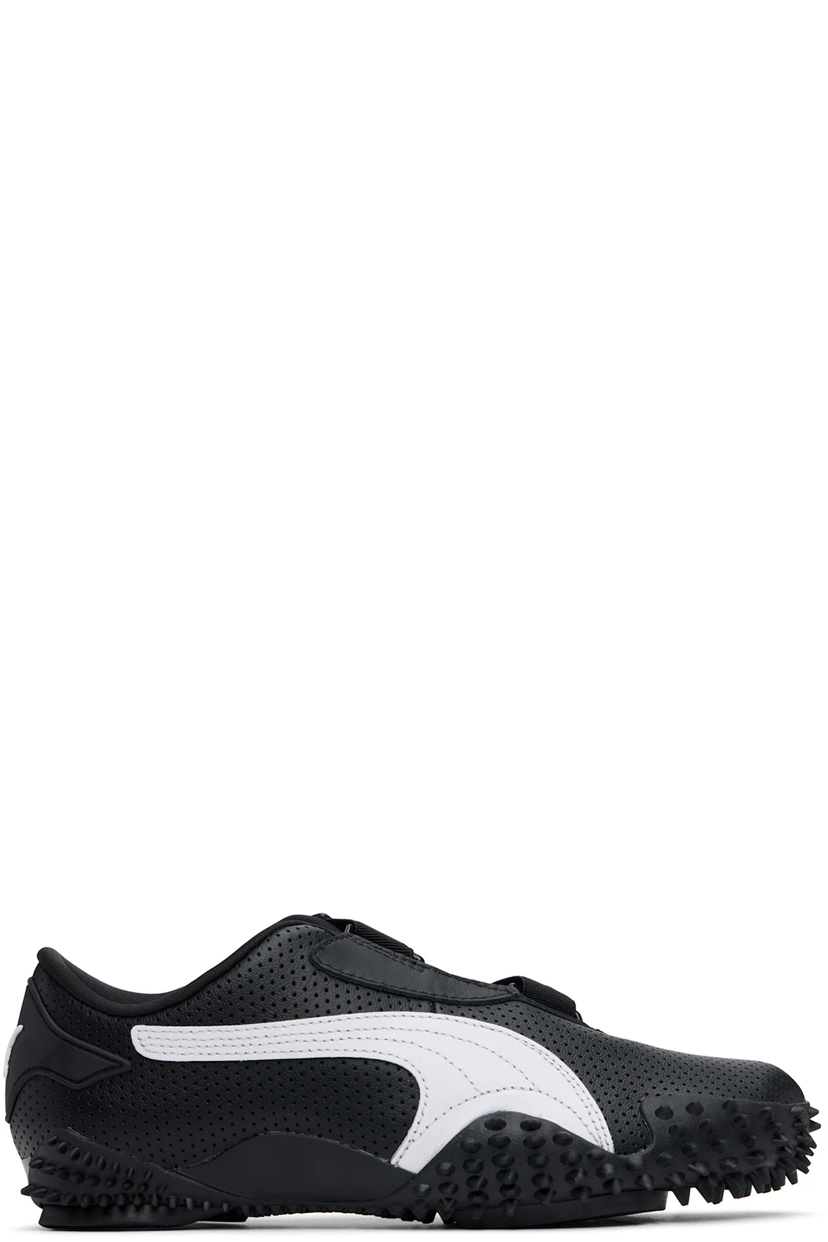 Black Mostro Perforated Sneakers