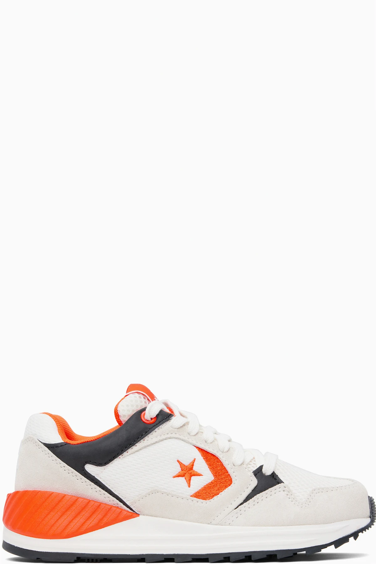 Off-White & Orange Wave Trainer Low Top Sneakers