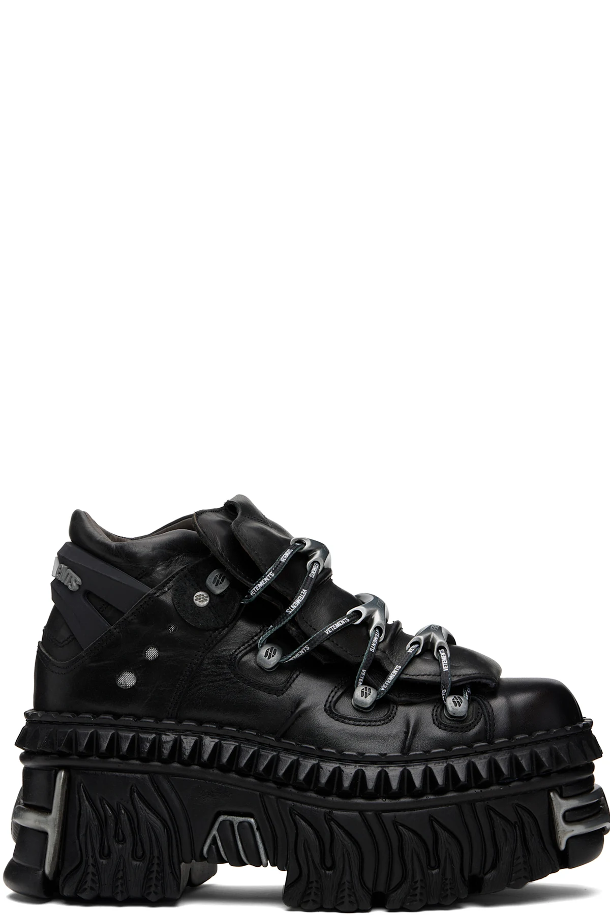 Black New Rock Edition Platform Sneakers