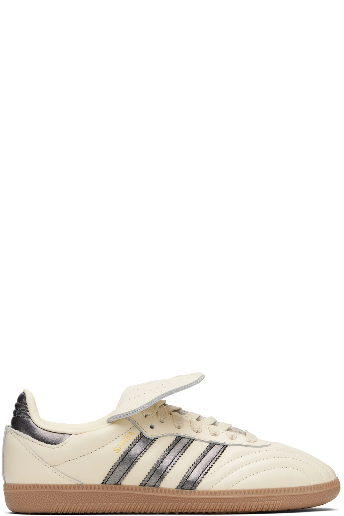 Off-White & Gunmetal Samba LT Sneakers