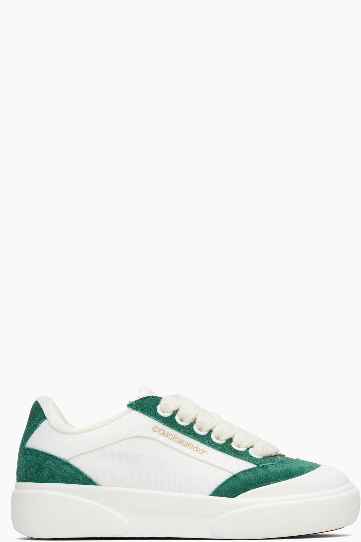 White & Green Del Mar Sneakers