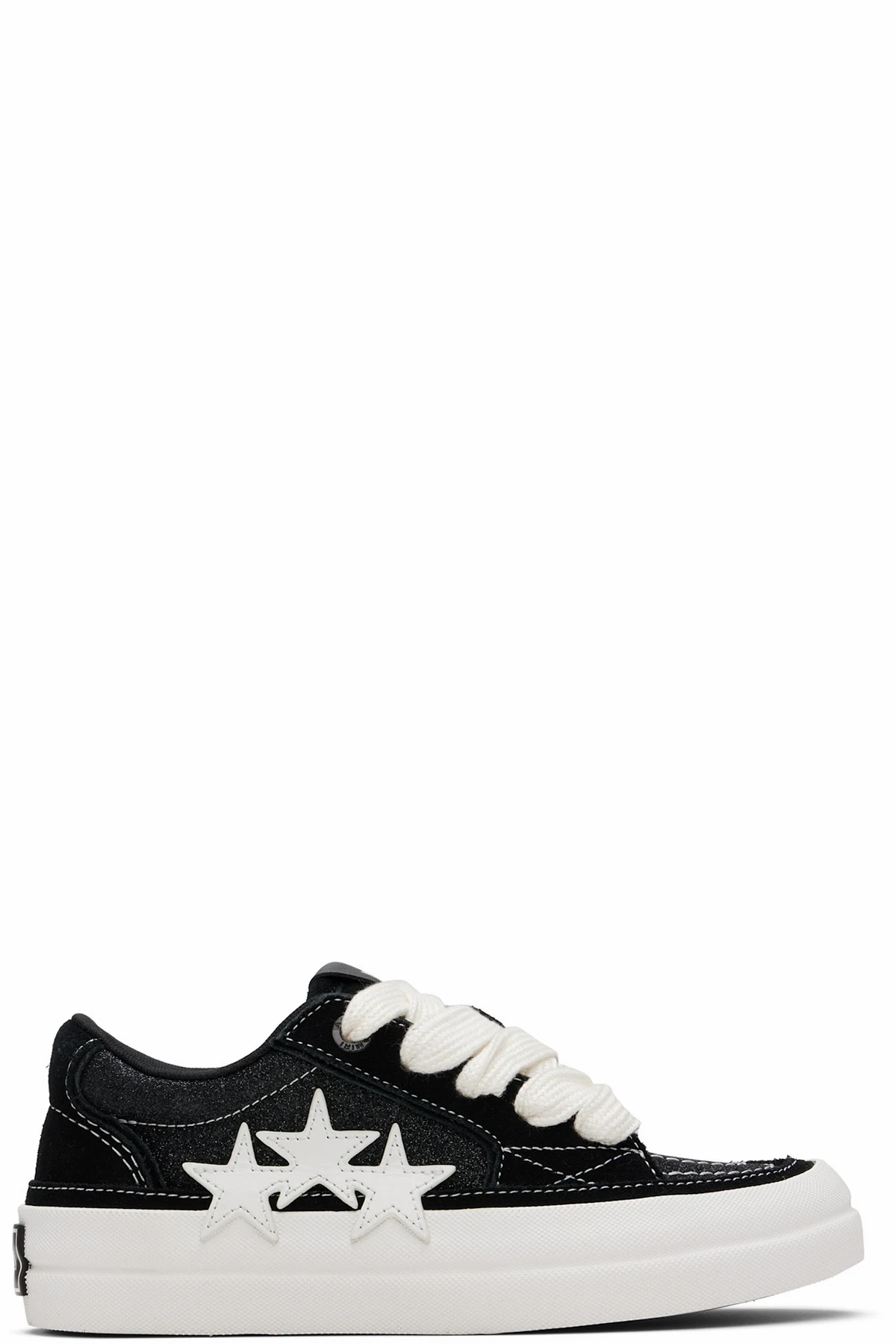 Black Glitter Sunset Skate Sneakers
