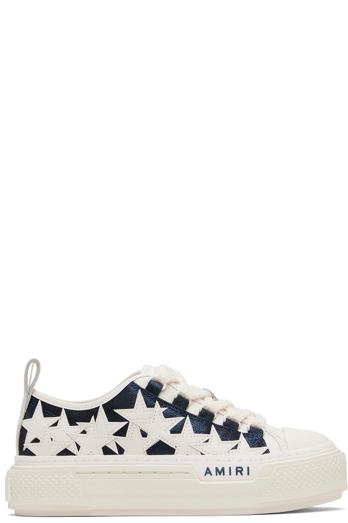 Blue Denim Stars Court Low Sneakers