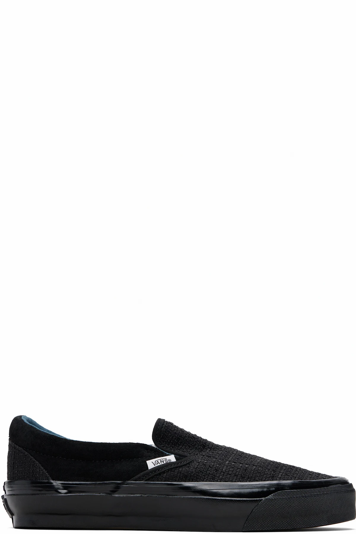 Black Premium Classic Slip-On Sneakers