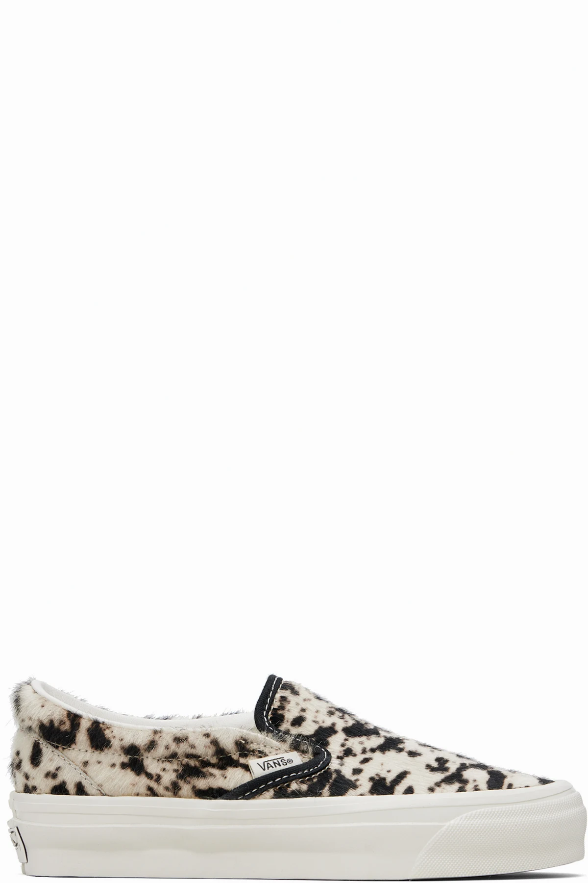 White & Black Premium Classic Slip-On Sneakers