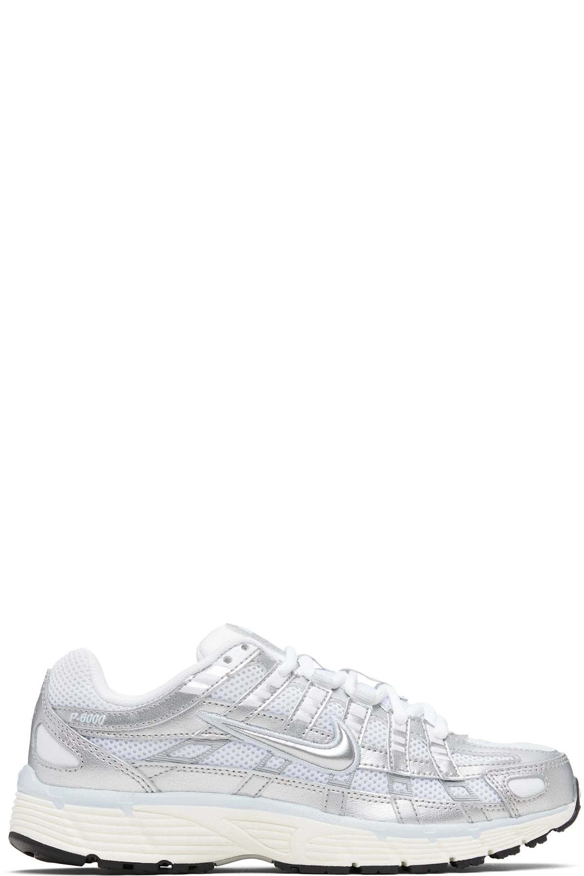 Silver & White P-6000 Sneakers