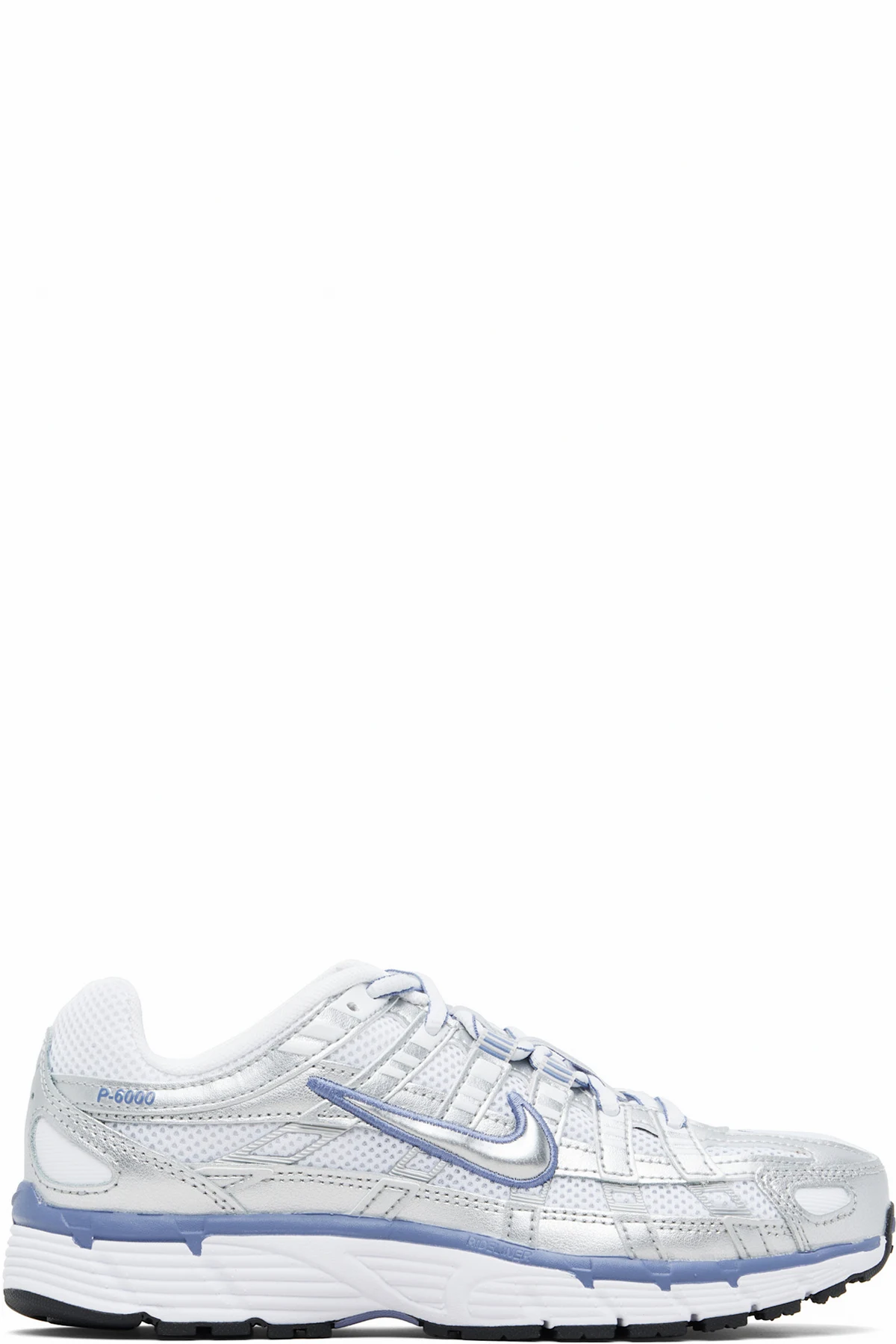 White & Silver P-6000 Sneakers