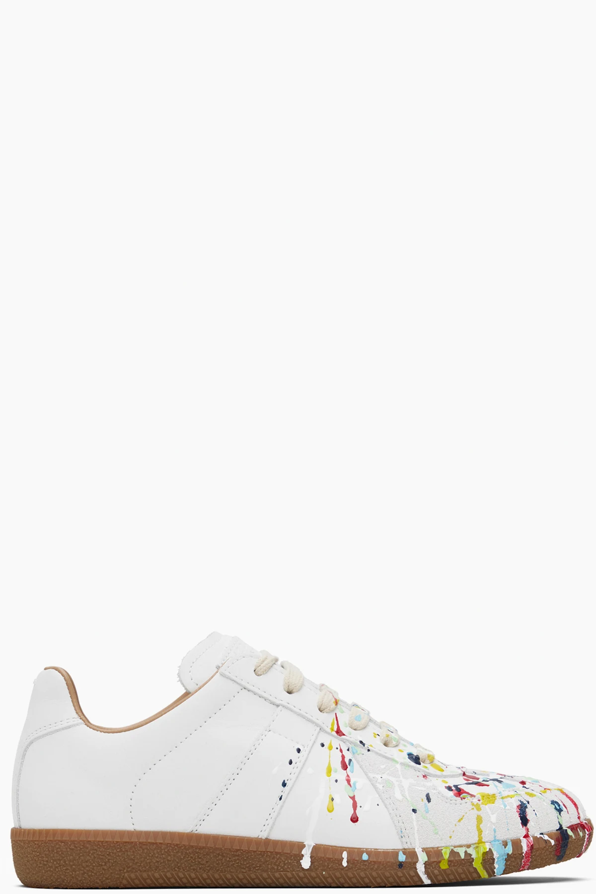 White Paint Replica Sneakers