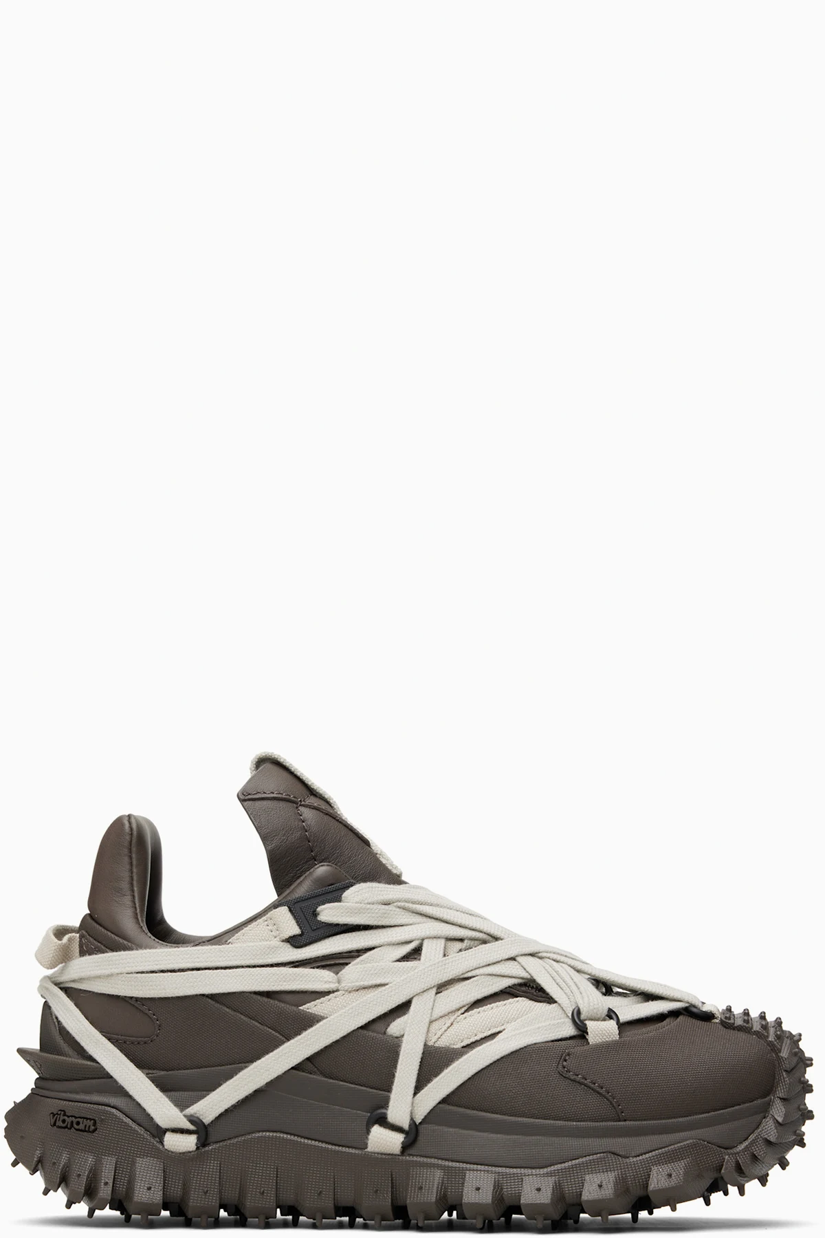 Moncler + Rick Owens Gray Trailgrip Megalace Sneakers