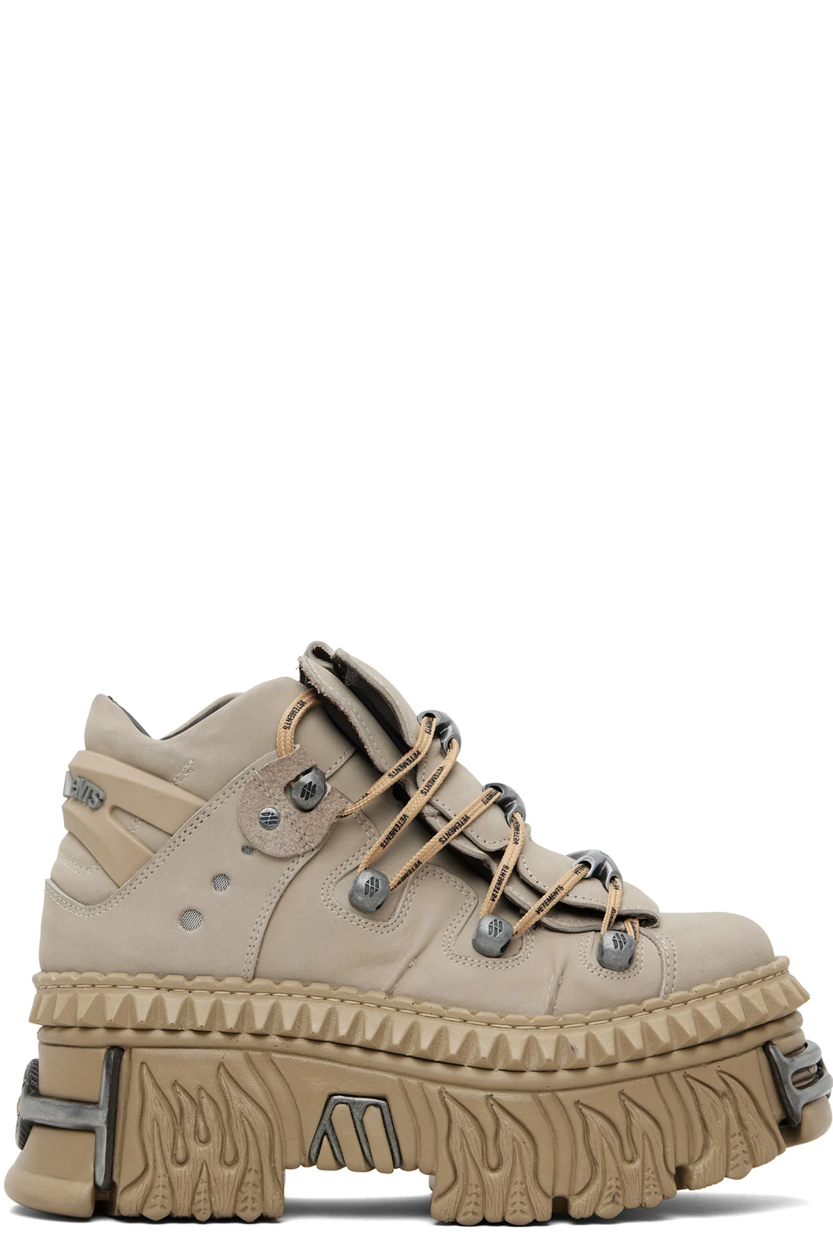 Taupe New Rock Edition Fire Platform Sneakers