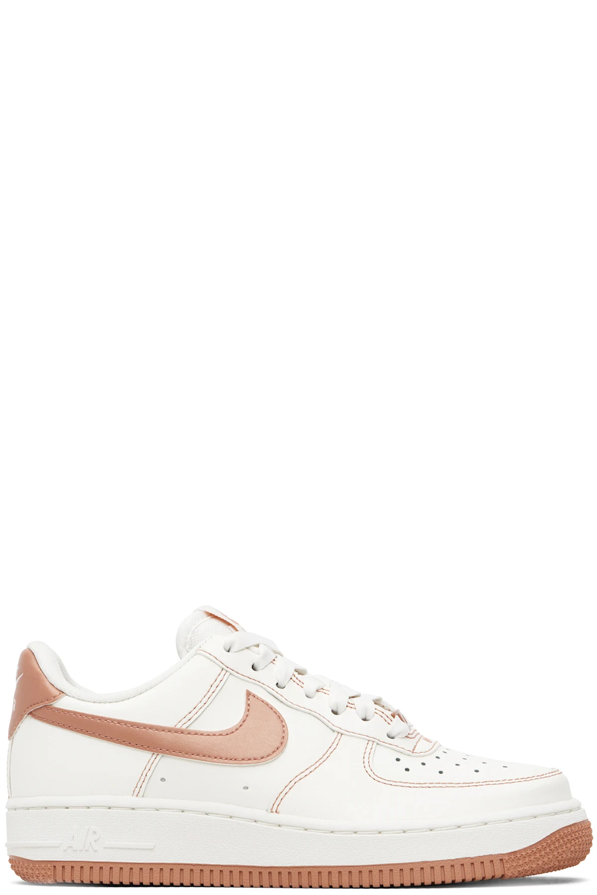 Off-White & Pink Air Force 1 '07 Sneakers