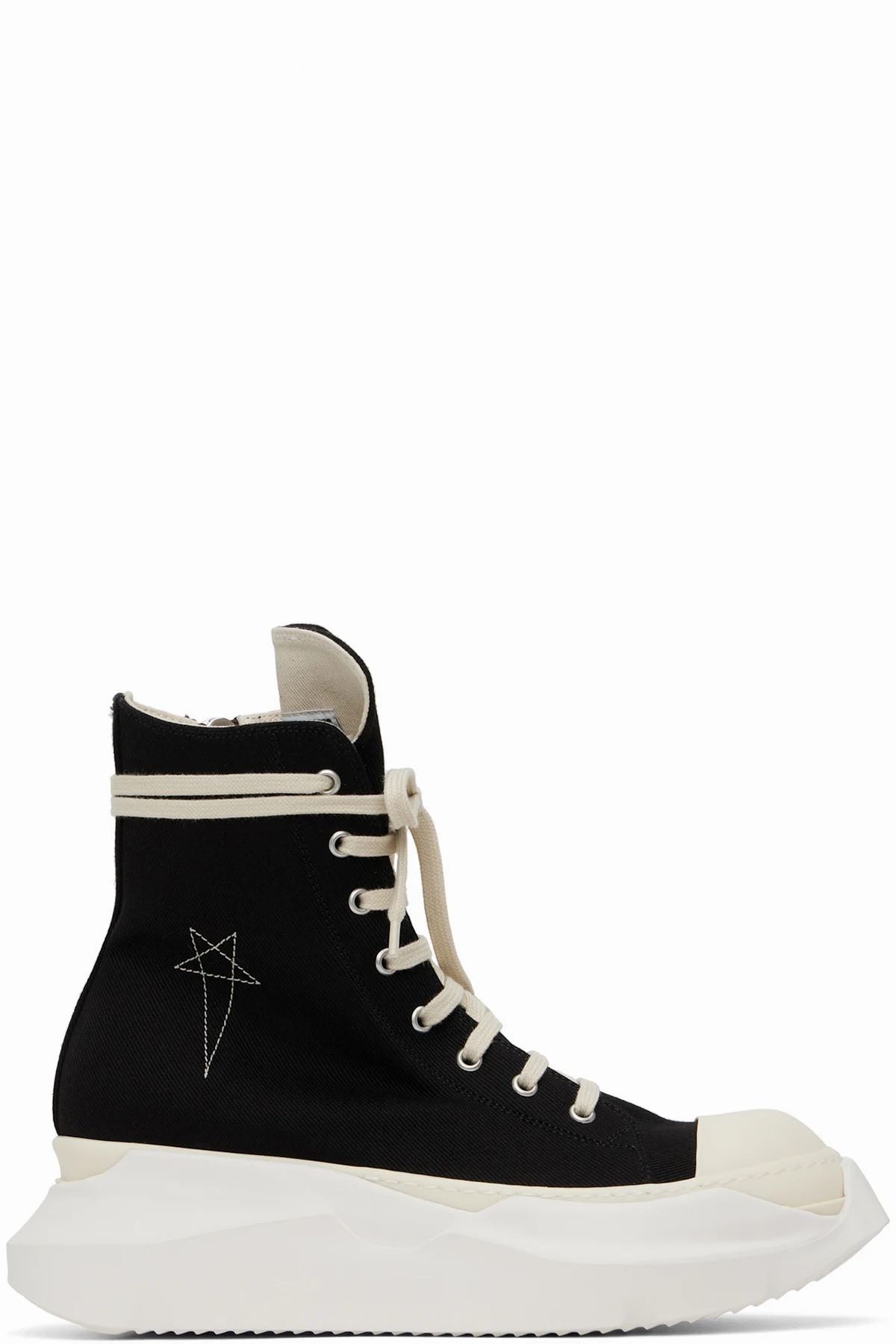 Black Hollywood Jumbo Laces Abstract Sneakers