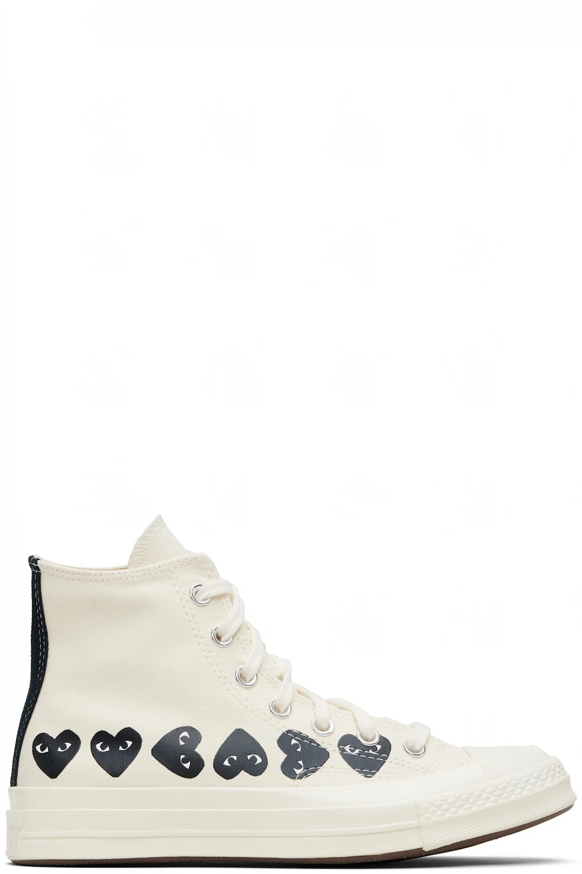 Beige Converse Edition Multi Heart Sneakers