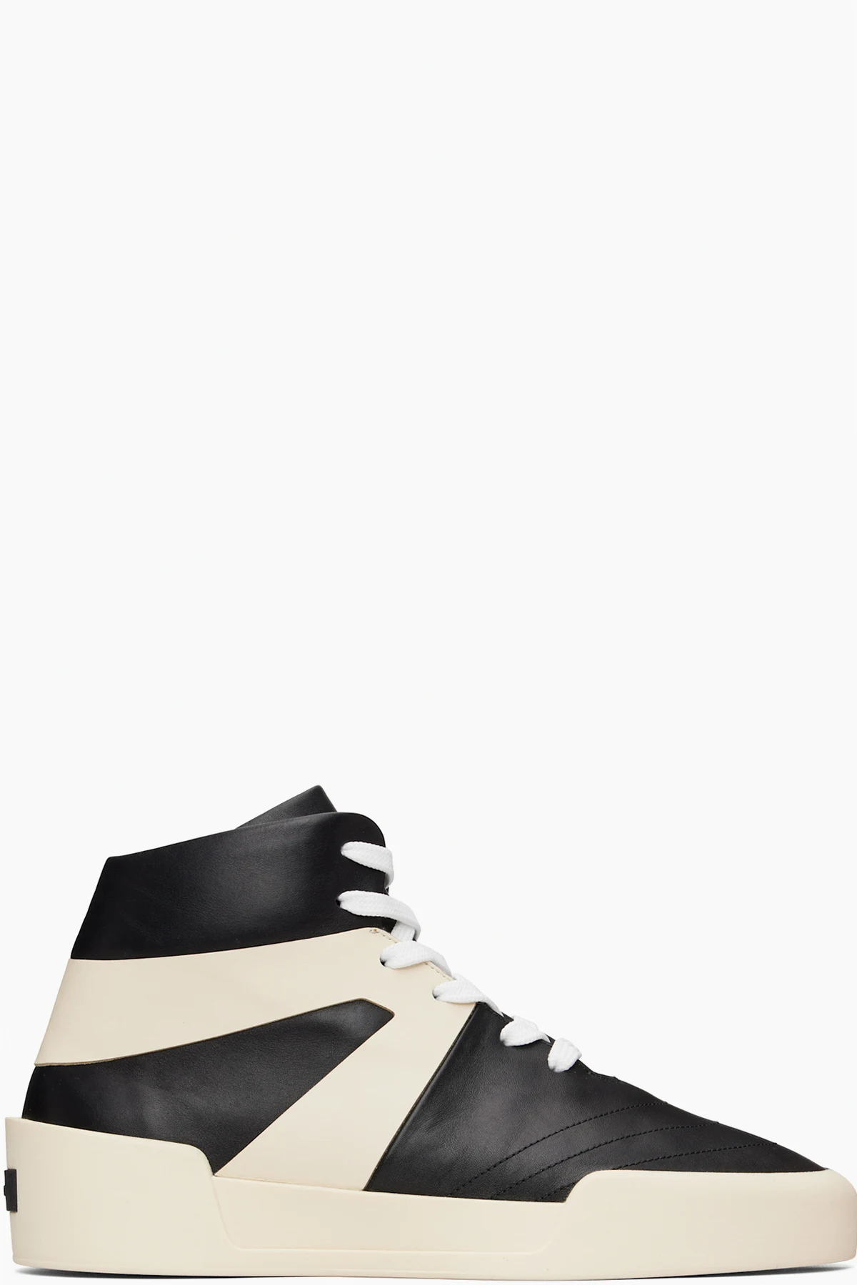 Black & Off-White Basketball Sneakers
