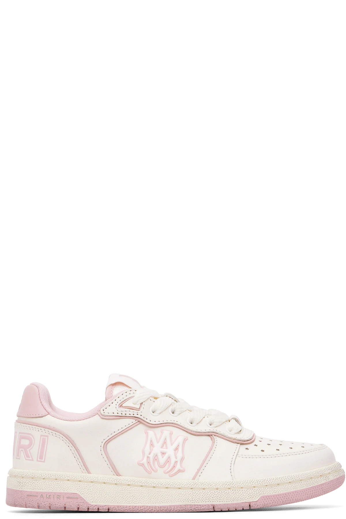 White & Pink Newport Sneakers
