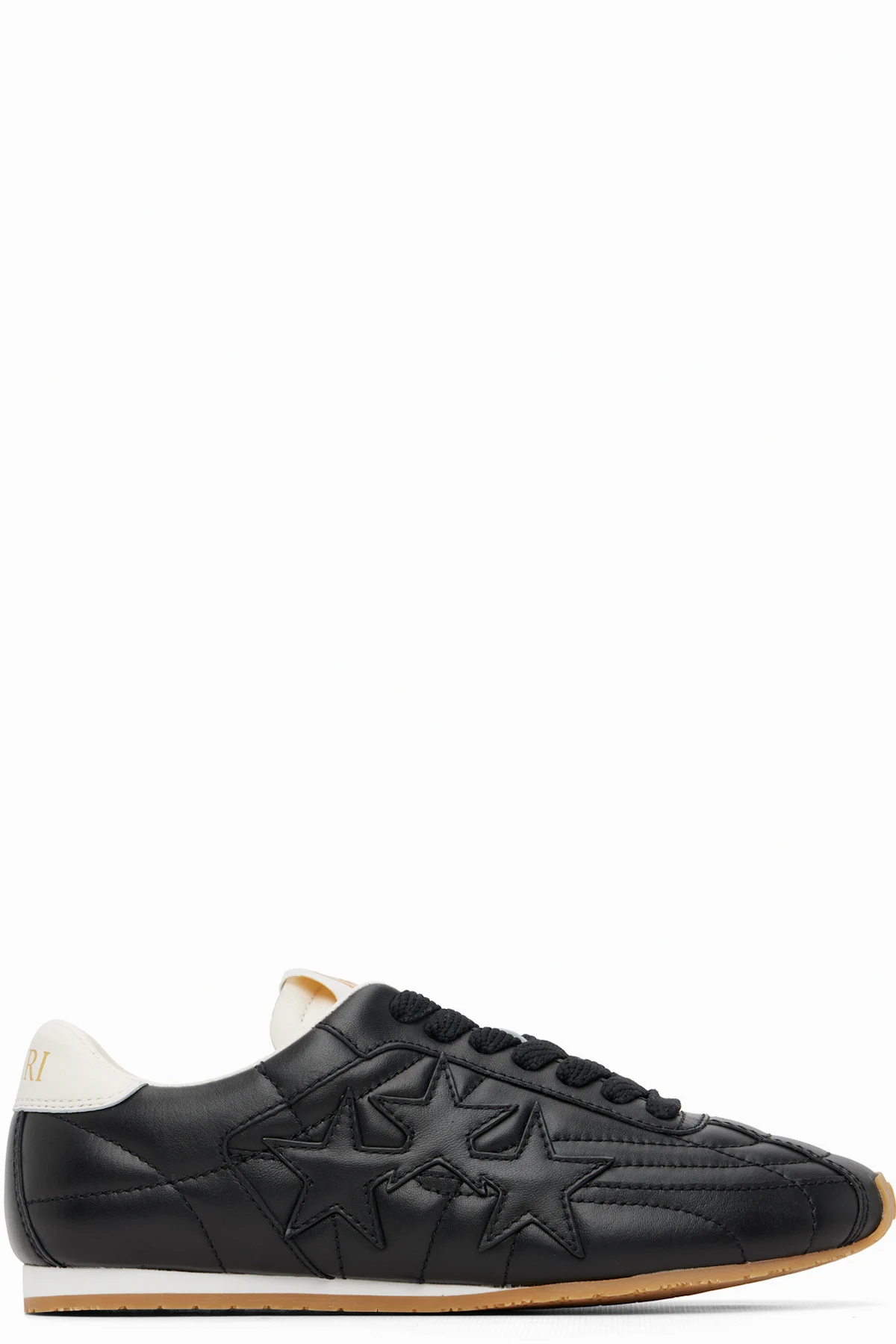 Black Pacific Football Flat Sneakers