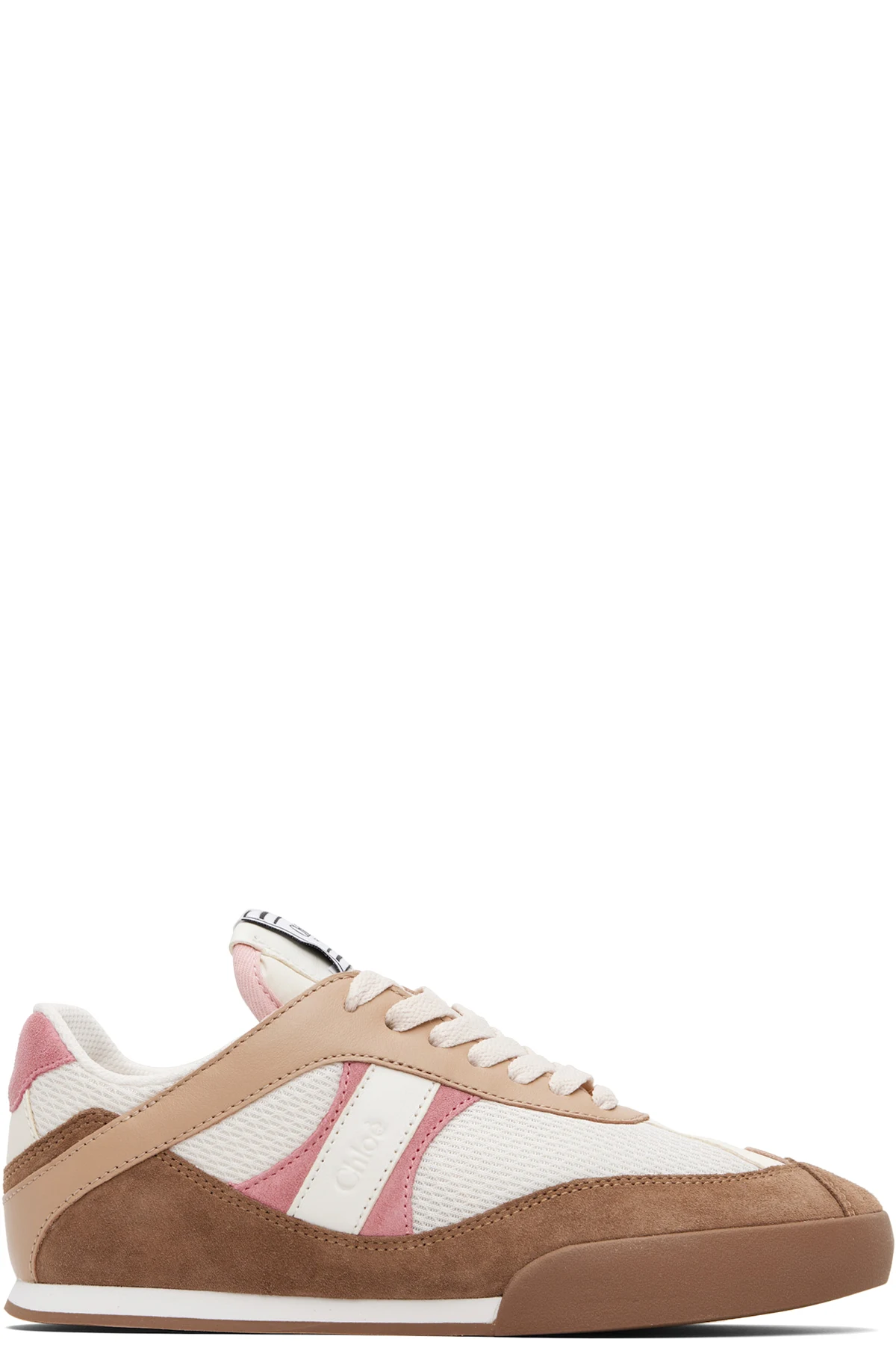 Tan & Pink 'Chloé Kick' Sneakers