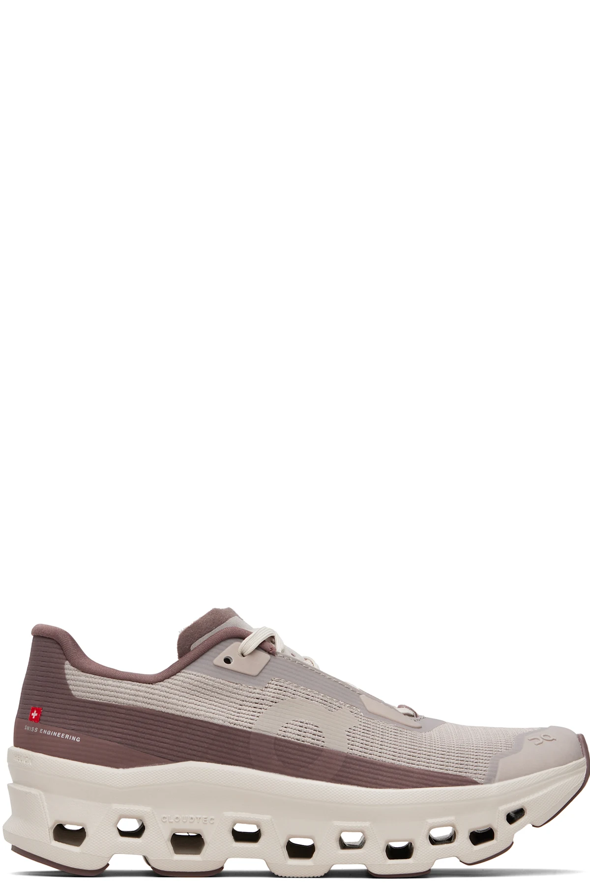 Taupe & Burgundy Cloudmonster Void Sneakers