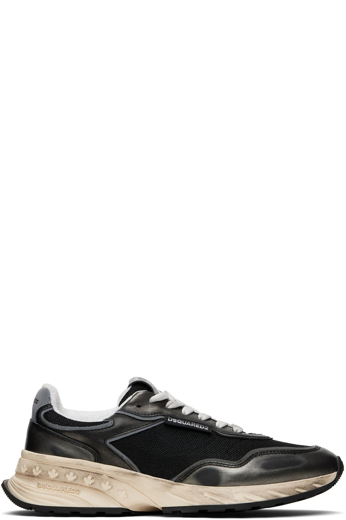 Black & Silver Sprinter Sneakers