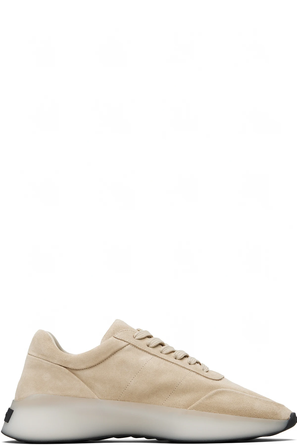 Beige Suede Vintage Runner Sneakers