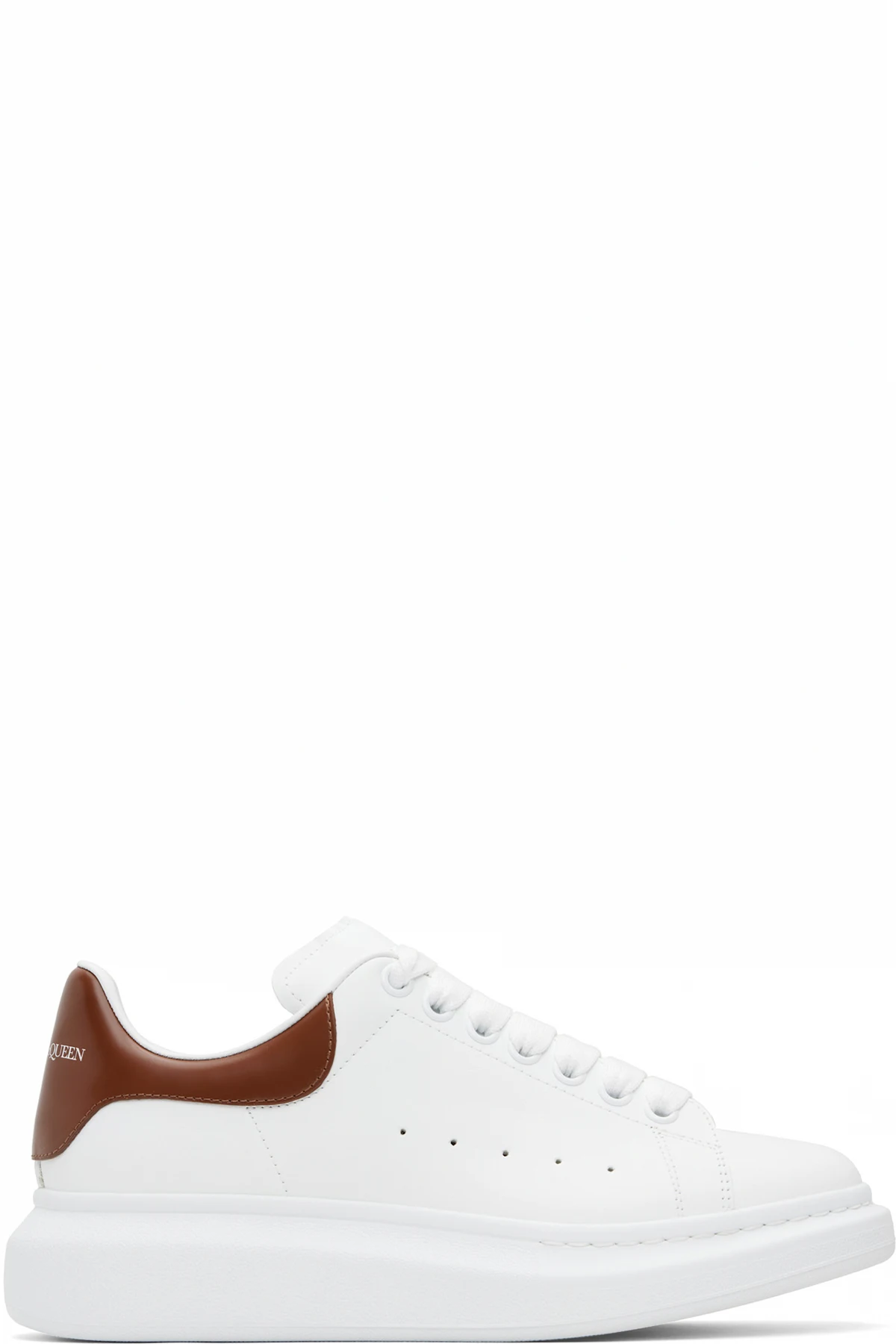 White & Brown Oversized Sneakers