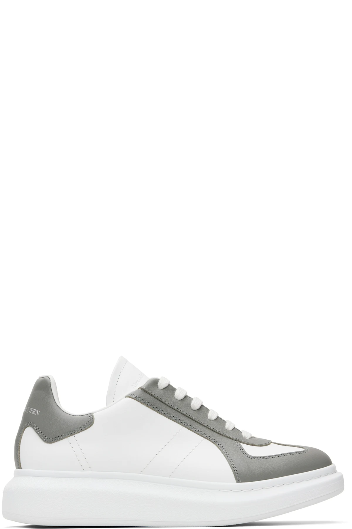 White & Gray Oversized Retro Sneakers