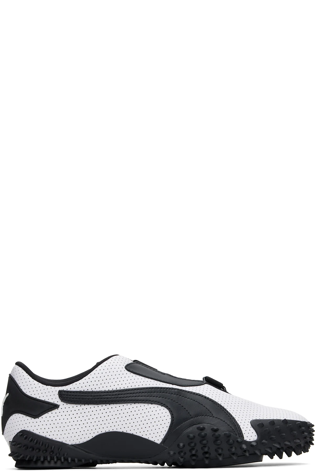 White Mostro Perforated Sneakers