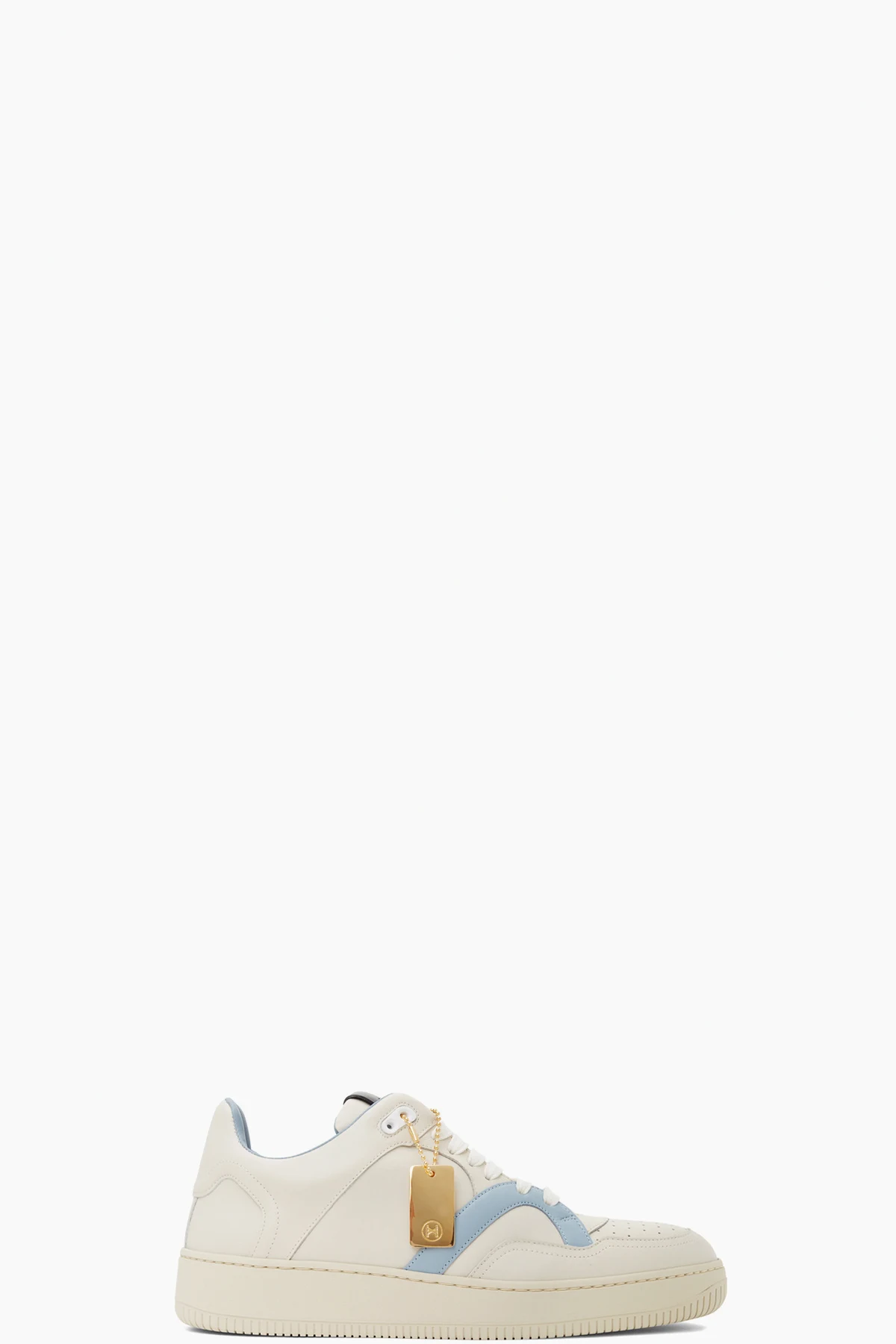 Off-White & Blue Mongoose Low Sneakers
