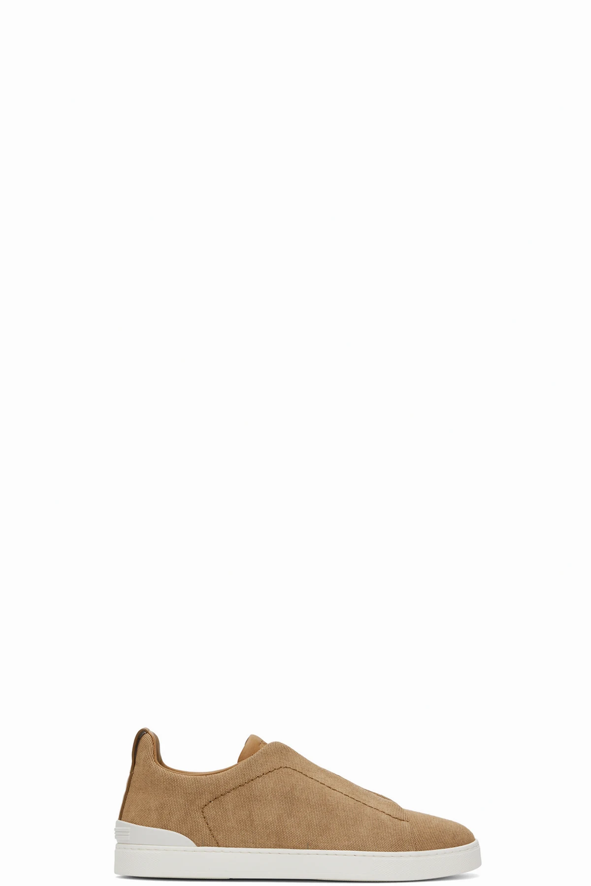 Tan Canvas Triple Stitch Sneakers