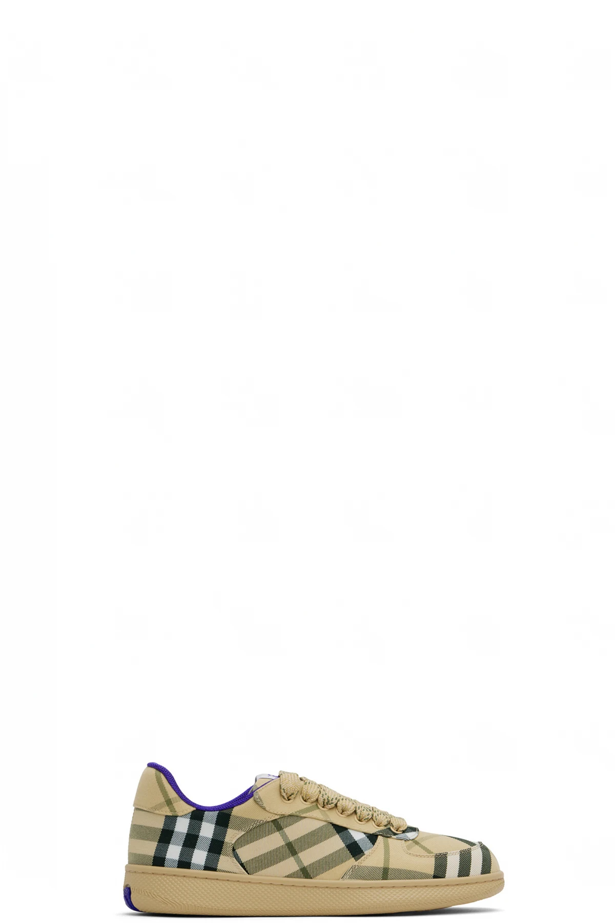 Beige Check Terrace Sneakers