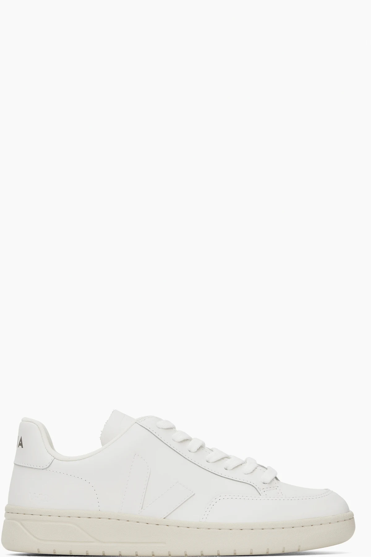 White V-12 Leather Sneakers