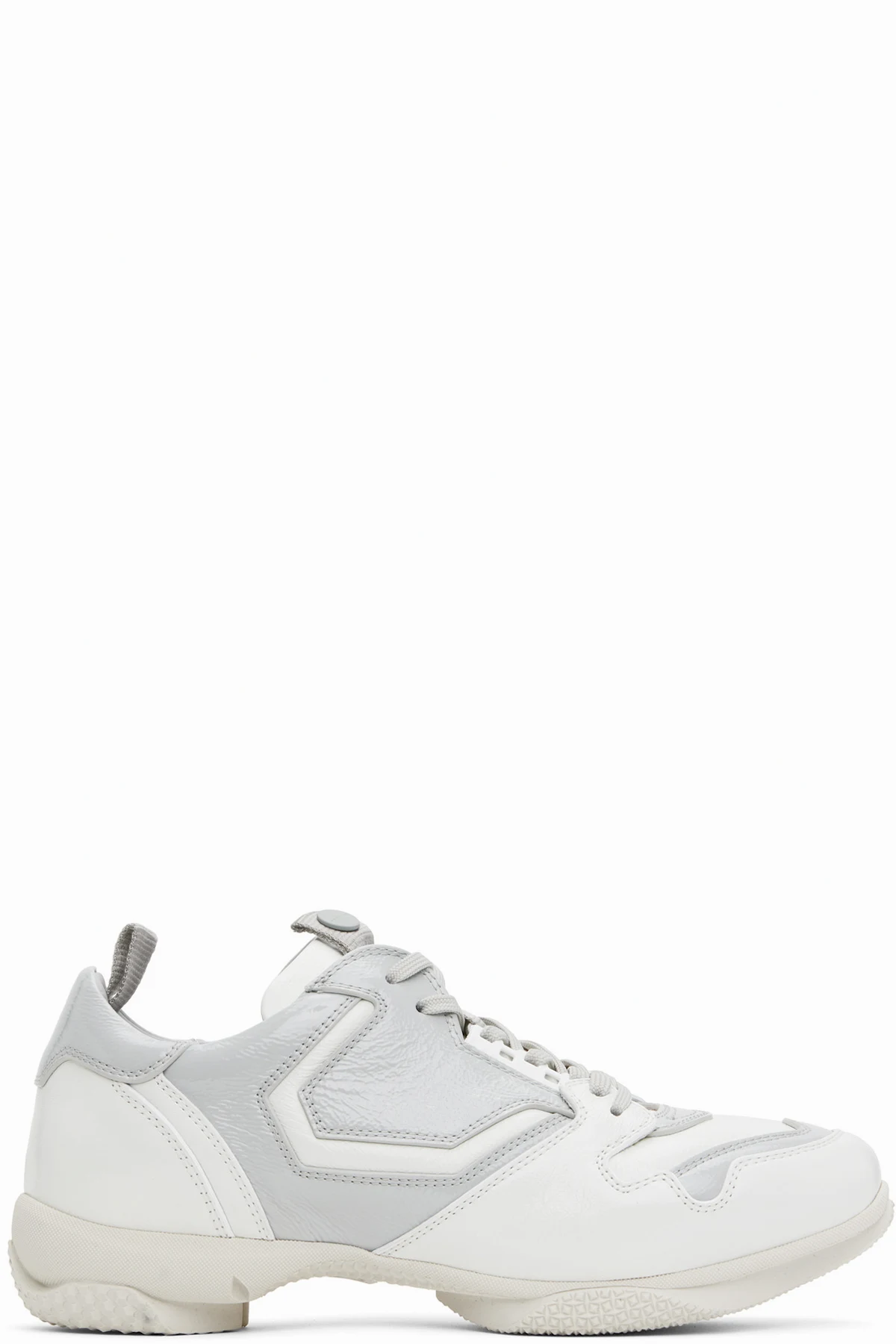 White & Gray Ostro Sneakers