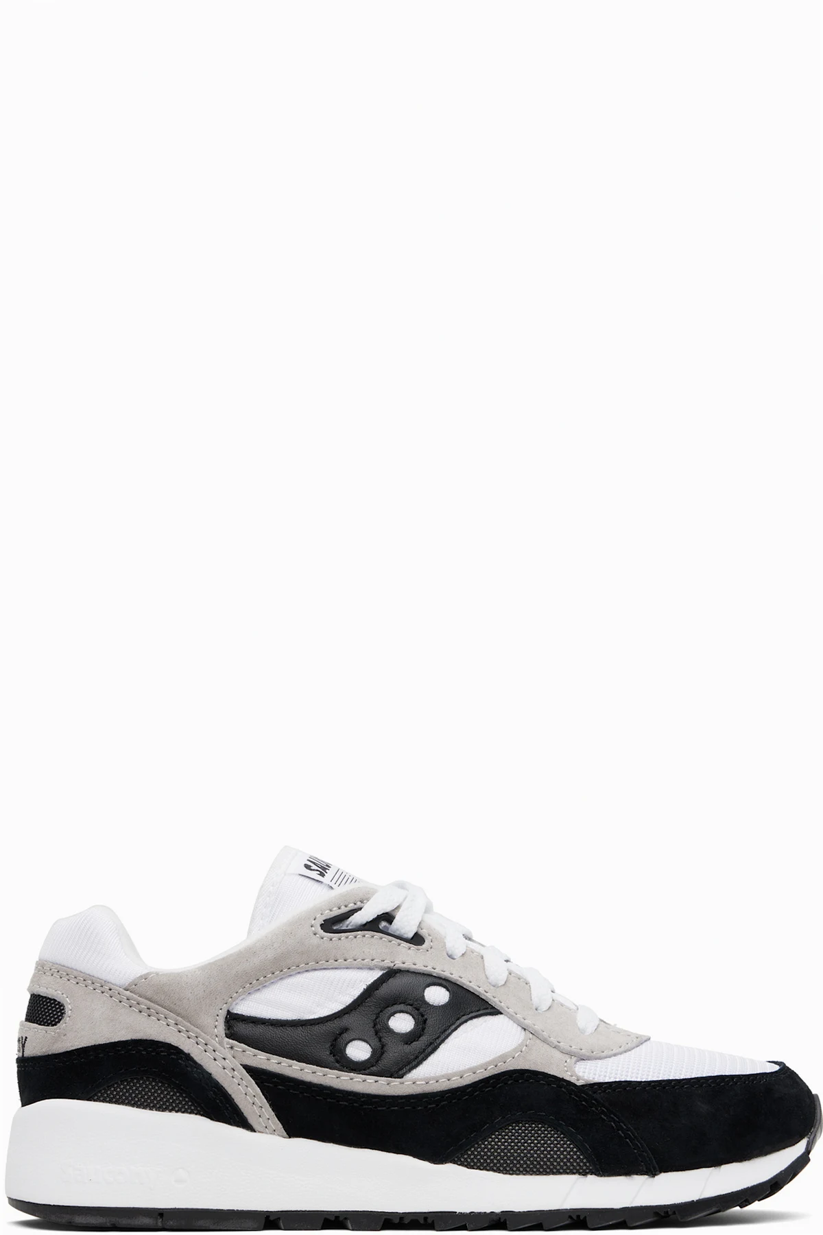 White & Black Shadow 6000 Sneakers