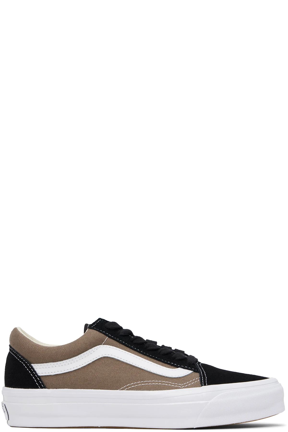 Black & Taupe Premium Old Skool Sneakers