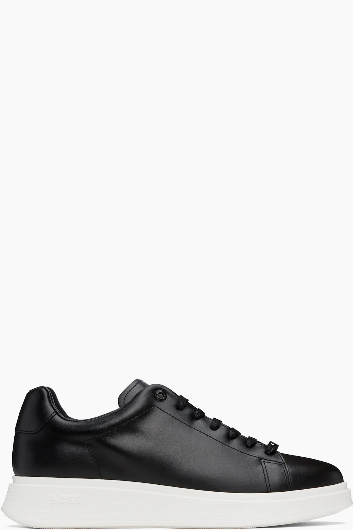 Black & White Leather Sneakers