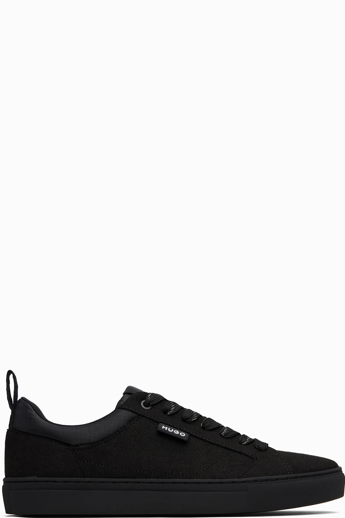 Black Logo Patch Sneakers