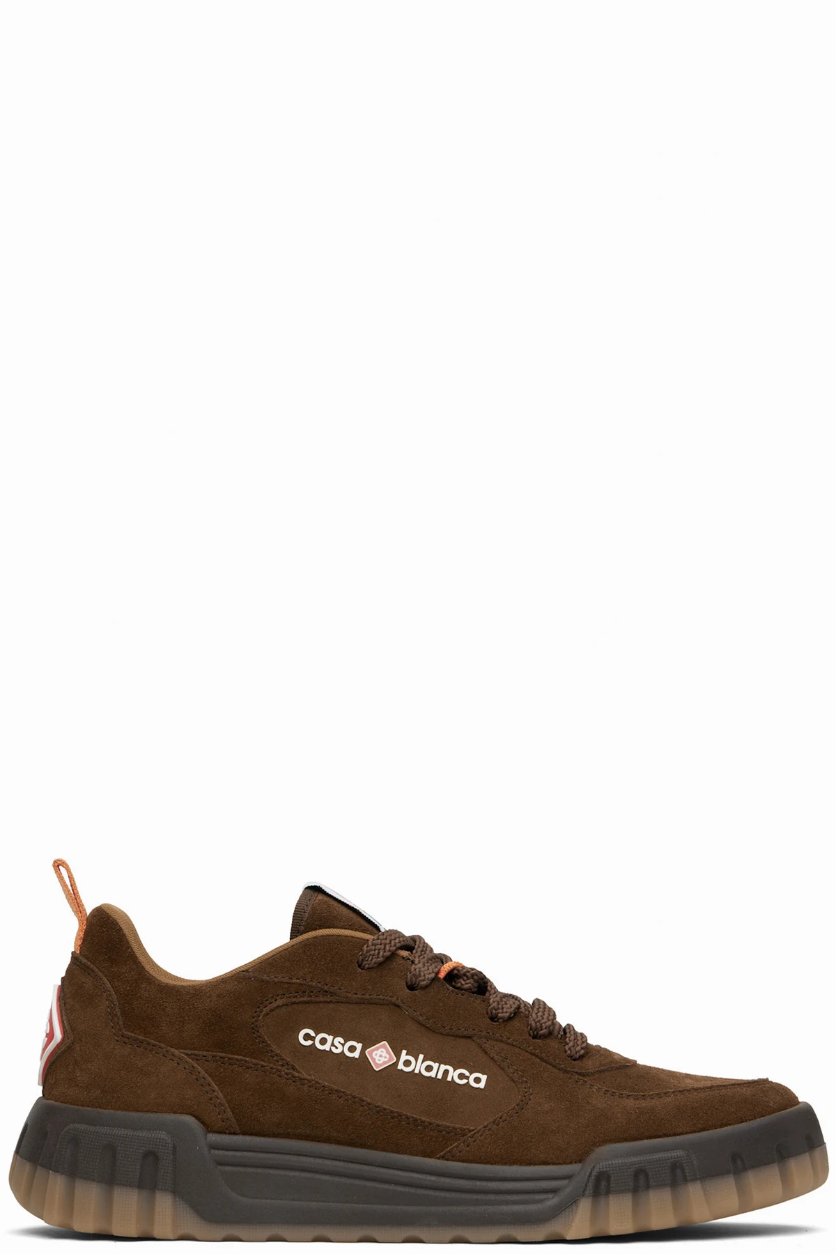 Brown Suede Court Sneakers