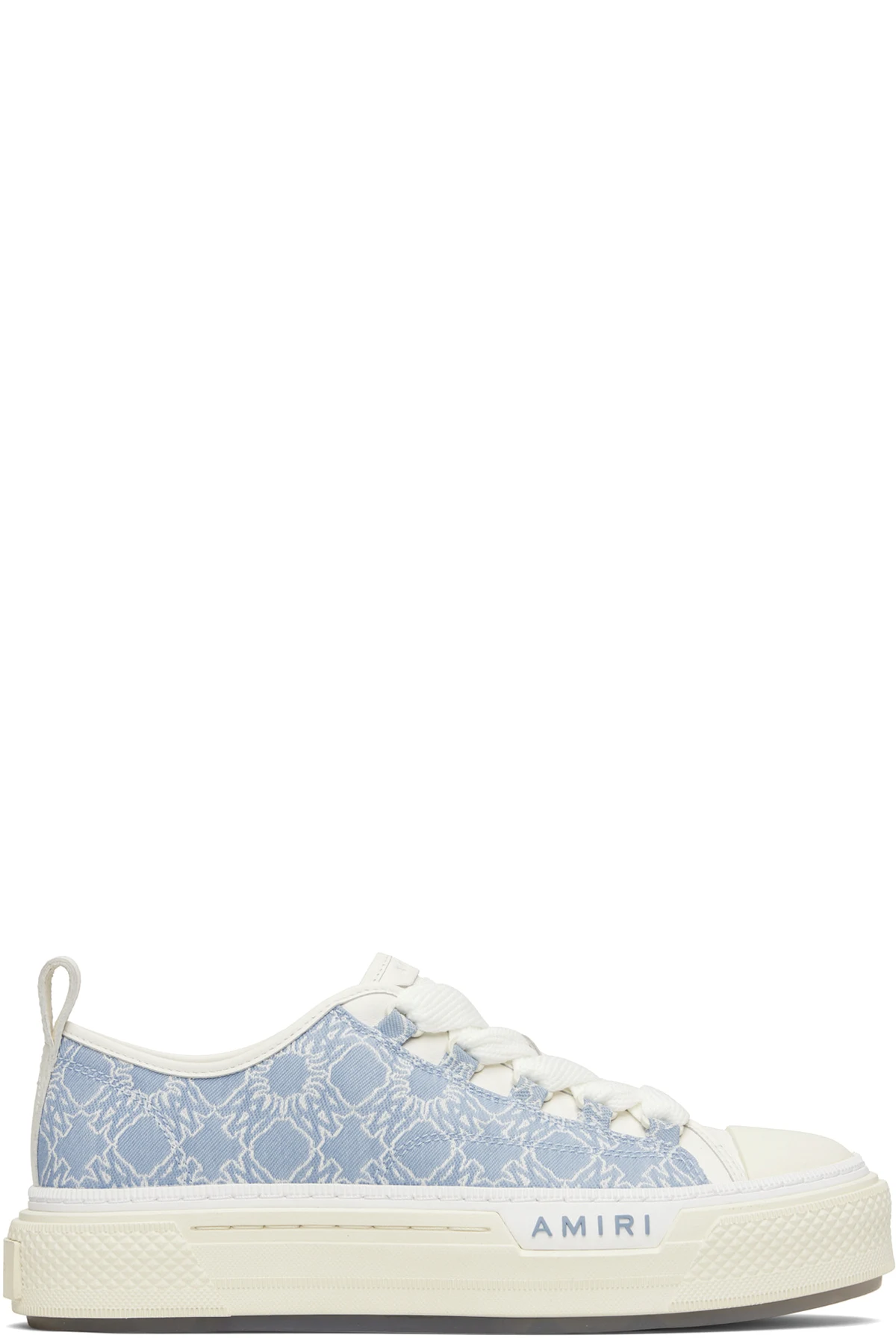 Blue & White MA Quad Court Low Sneakers