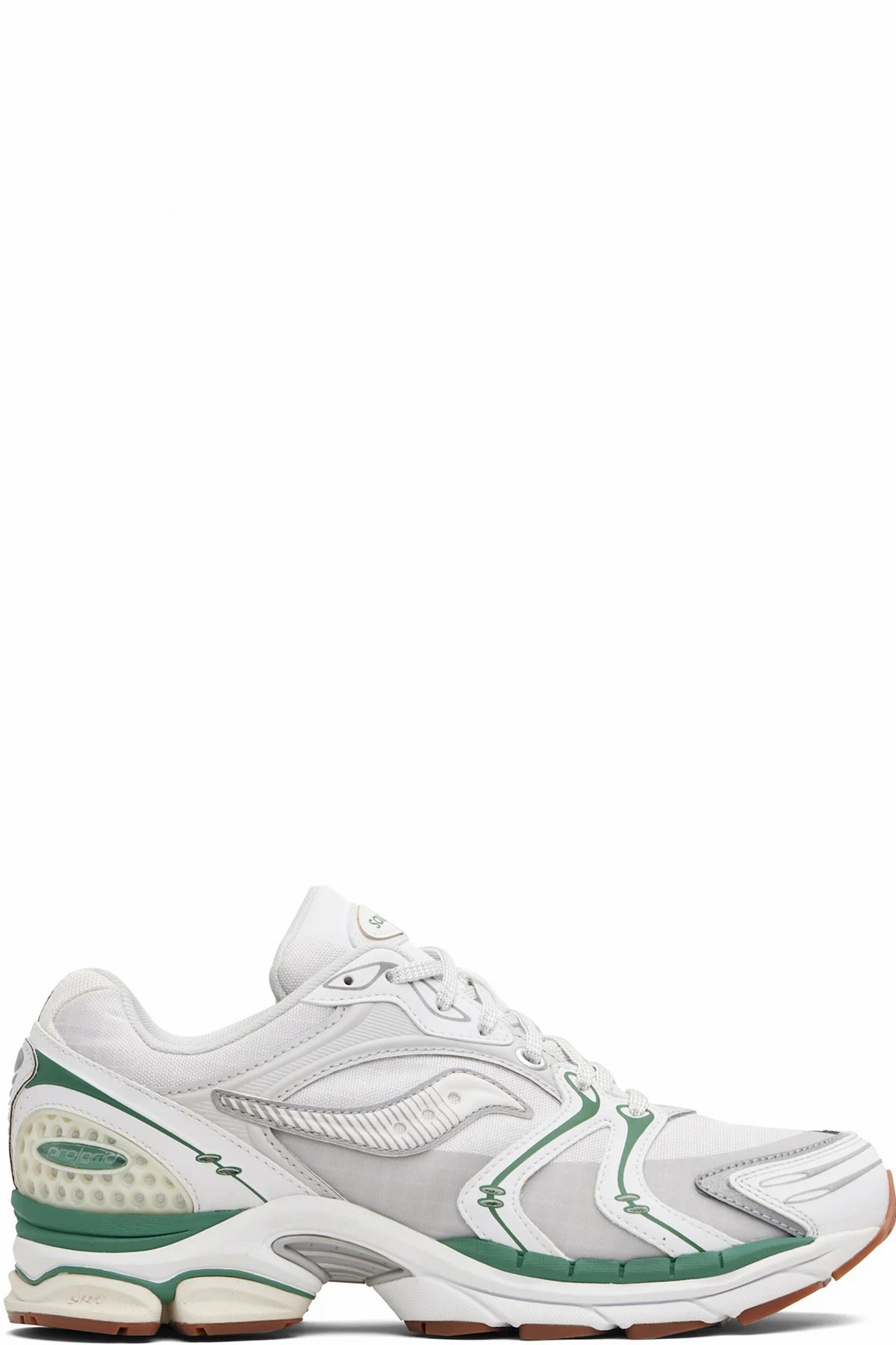 White & Green ProGrid Triumph 4 Sneakers